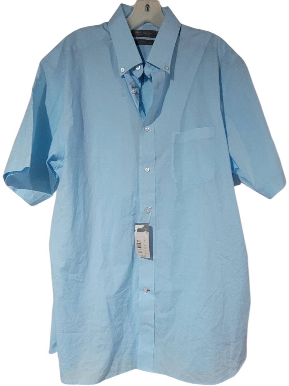 Daniel Cremieux Light Blue Short Sleeve Button-Down Shirt